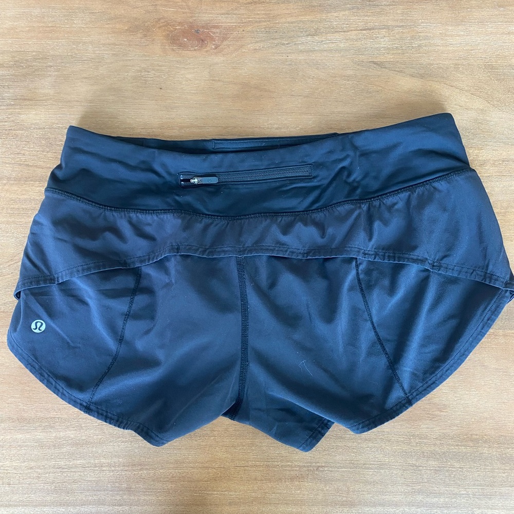 Lululemon Speed Up Low-Rise Short 2.5" Black - Picture 2 of 5